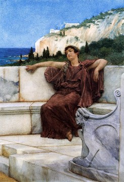 Dolce Far Niente romantique Sir Lawrence Alma Tadema Peinture à l'huile